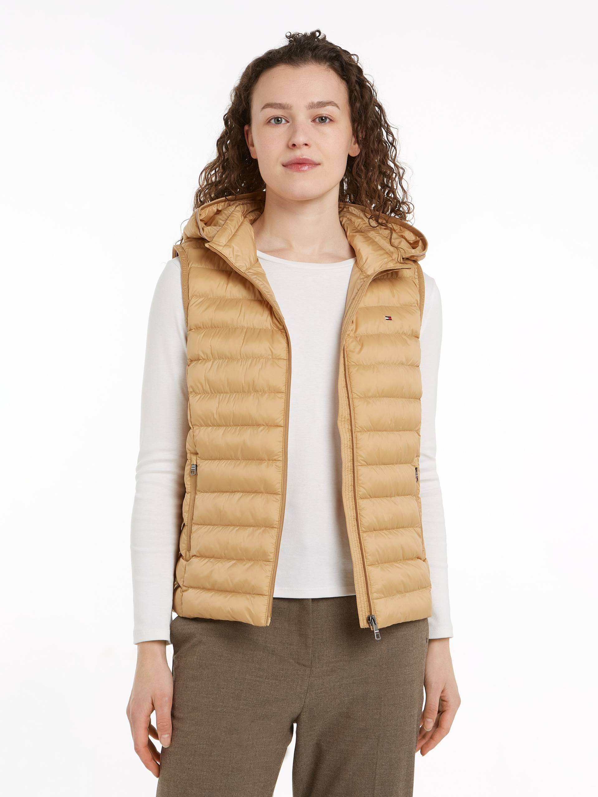 Tommy Hilfiger Steppweste "LW PADDED GLOBAL STRIPE VEST" Global Serie TH WOMEN, mit Elastic-Band von Tommy Hilfiger