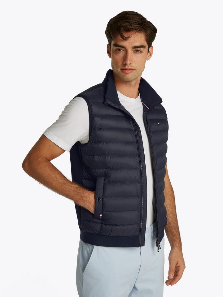 Tommy Hilfiger Steppweste MIX MEDIA VEST Rückenteil ungesteppt Tommy Hilfiger Steppweste MIX MEDIA VEST Rückenteil ungesteppt von Tommy Hilfiger