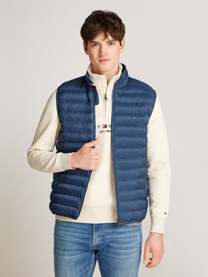 Tommy Hilfiger Steppweste PACKABLE RECYCLED VEST mit Tommy Hilfiger Logostickerei von Tommy Hilfiger