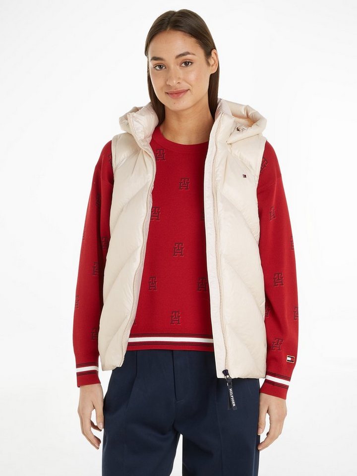 Tommy Hilfiger Daunenweste mit Logostickerei von Tommy Hilfiger