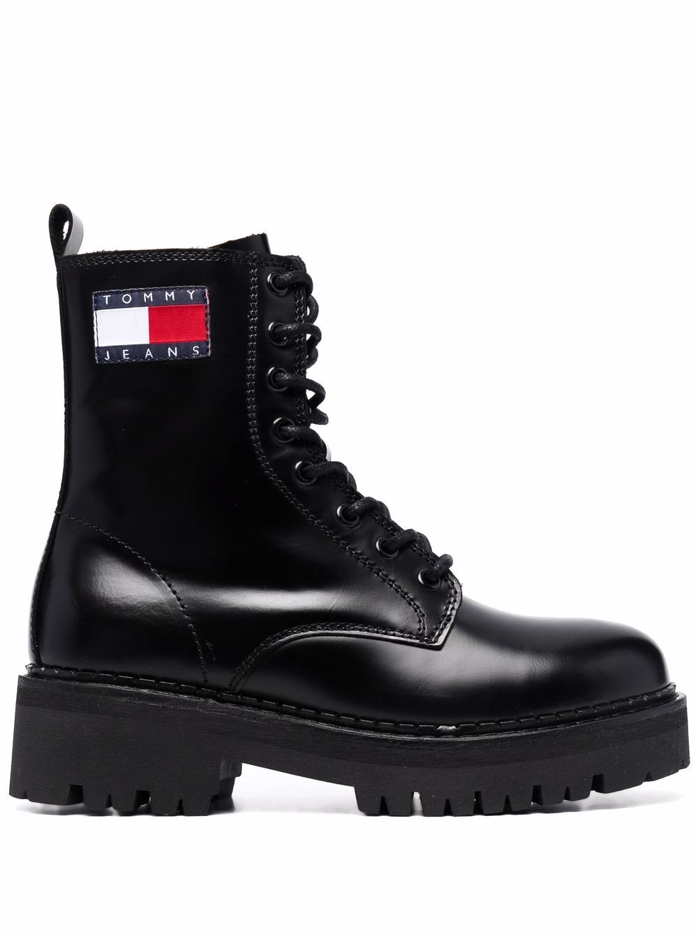 Tommy Hilfiger Stiefel im Military-Look - Schwarz von Tommy Hilfiger