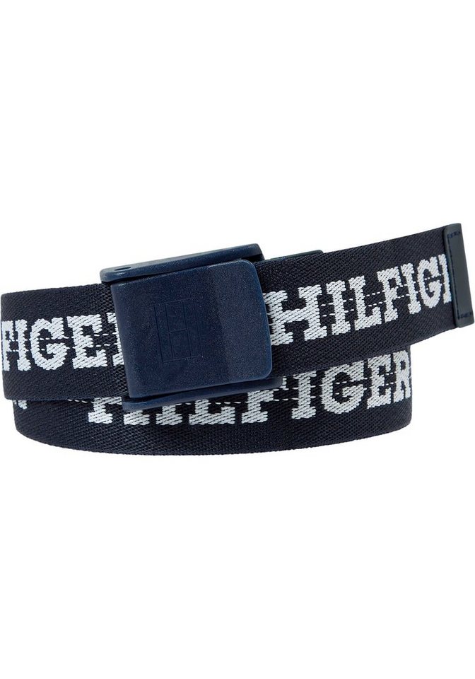 Tommy Hilfiger Stoffgürtel WEBBING BELT Kinder Kids Junior MiniMe,mit Logoschriftzug von Tommy Hilfiger