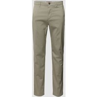 Tommy Hilfiger Stoffhose mit Strukturmuster Modell 'DENTON' in Mittelgrau, Größe 38/32 von Tommy Hilfiger