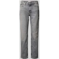Tommy Hilfiger Straight Fit Jeans im 5-Pocket-Design in Mittelgrau Melange, Größe 27/32 von Tommy Hilfiger