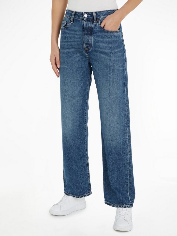 Tommy Hilfiger Straight-Jeans LOOSE STRAIGHT RW KLO mit Lederlogopatch Tommy Hilfiger Straight-Jeans LOOSE STRAIGHT RW KLO mit Lederlogopatch von Tommy Hilfiger