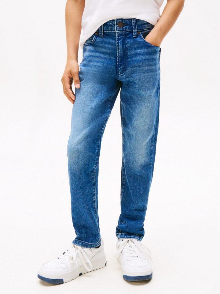 Tommy Hilfiger Straight-Jeans MODERN STRAIGHT für Kinder bis 16 Jahre, in heller Waschung von Tommy Hilfiger