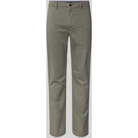 Tommy Hilfiger Straight Leg Chino mit Strukturmuster Modell 'DENTON' in Silber, Größe 36/32 von Tommy Hilfiger