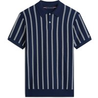 Tommy Hilfiger Strick-Poloshirt aus Baumwolle mit Logo-Aufnäher in XL von Tommy Hilfiger
