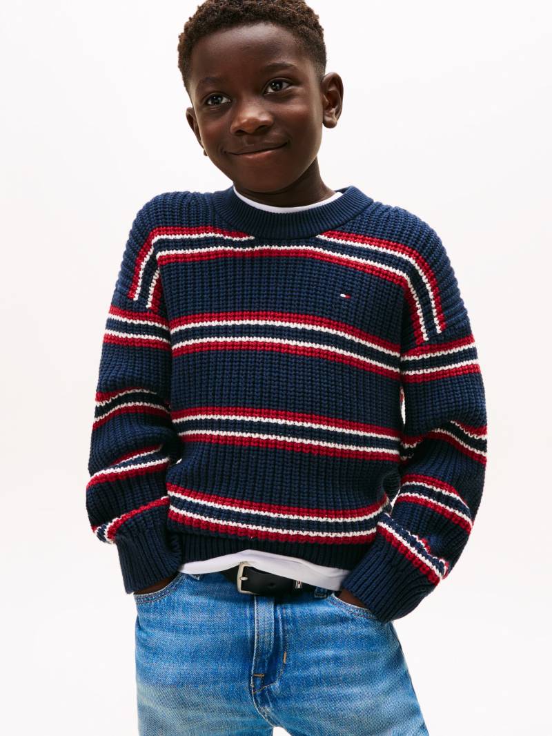 Tommy Hilfiger Strickpullover "HALF CARDIGAN C-NECK SWEATER" Kinder bis 16 Jahre von Tommy Hilfiger