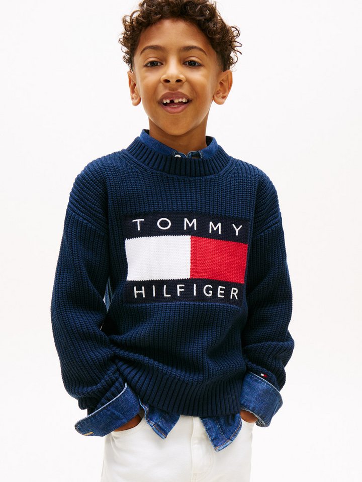 Tommy Hilfiger Strickpullover Regular fit, für Kinder bis 16 Jahre von Tommy Hilfiger