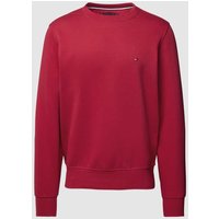 Tommy Hilfiger Strickpullover mit Label-Stitching in Kirsche, Größe L von Tommy Hilfiger