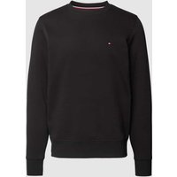 Tommy Hilfiger Strickpullover mit Label-Stitching in Black, Größe M von Tommy Hilfiger