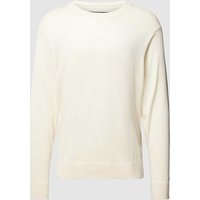 Tommy Hilfiger Tailored Strickpullover mit Rundhalsausschnitt in Offwhite, Größe XXL von Tommy Hilfiger Tailored