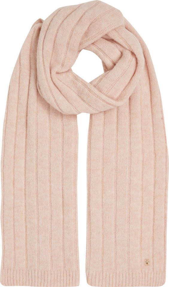 Tommy Hilfiger Strickschal TH TIMELESS SCARF, mit Monogramm-Emblem von Tommy Hilfiger