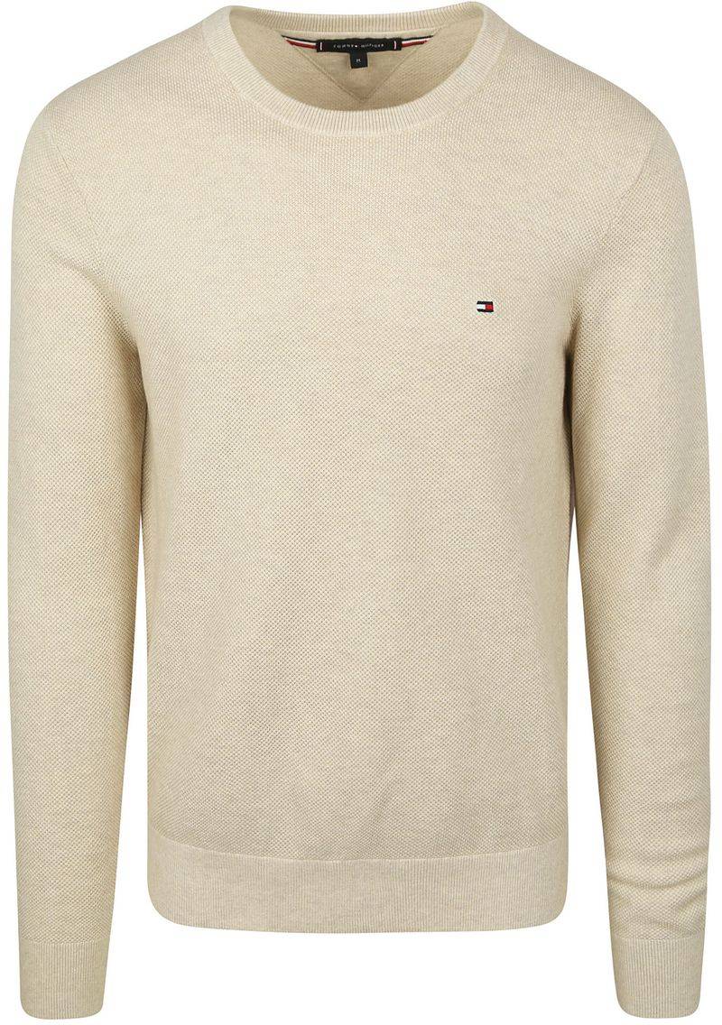 Tommy Hilfiger Structure Pullover Beige - Größe XXL von Tommy Hilfiger