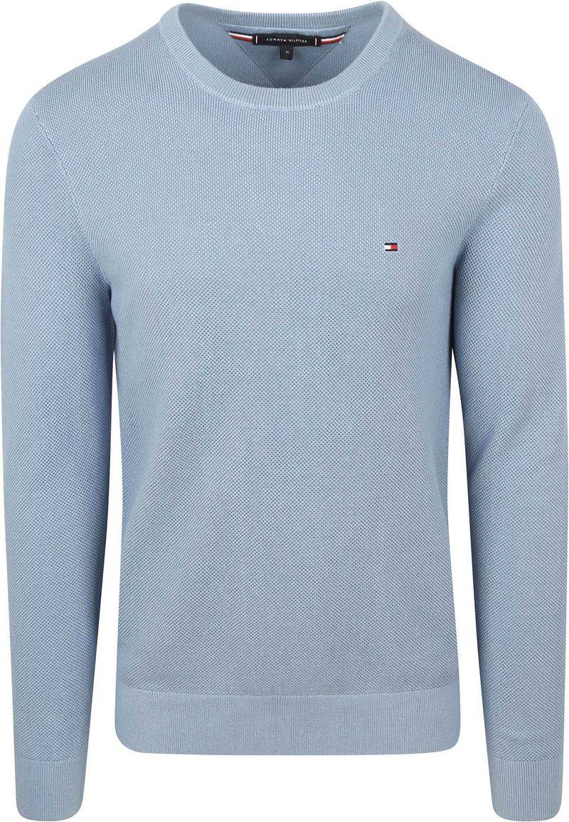 Tommy Hilfiger Structure Pullover Indigo  - Größe M von Tommy Hilfiger