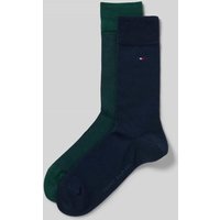 Tommy Hilfiger Strümpfe aus Baumwoll-Mix im 2er-Pack in Dunkelgruen, Größe 43-46 Tommy Hilfiger Strümpfe aus Baumwoll-Mix im 2er-Pack in Dunkelgruen, Größe 43-46 von Tommy Hilfiger