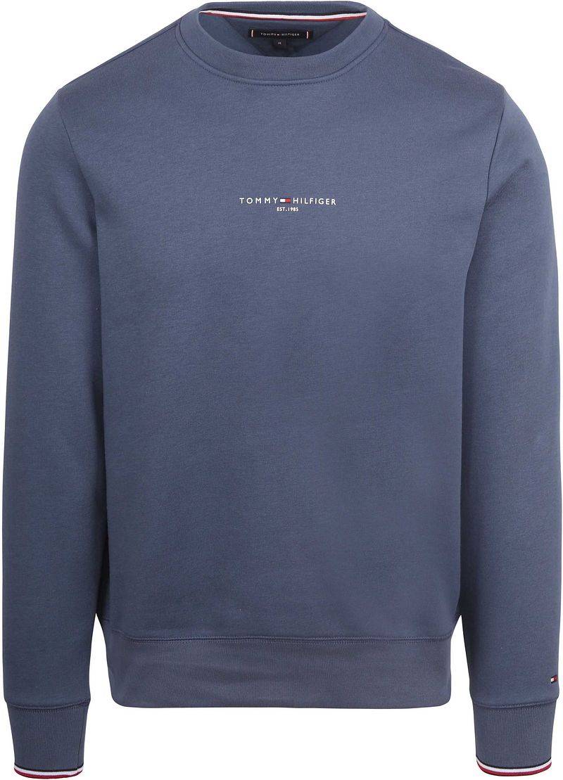 Tommy Hilfiger Sweater Logo Tipped Dunkelblau - Größe XL von Tommy Hilfiger