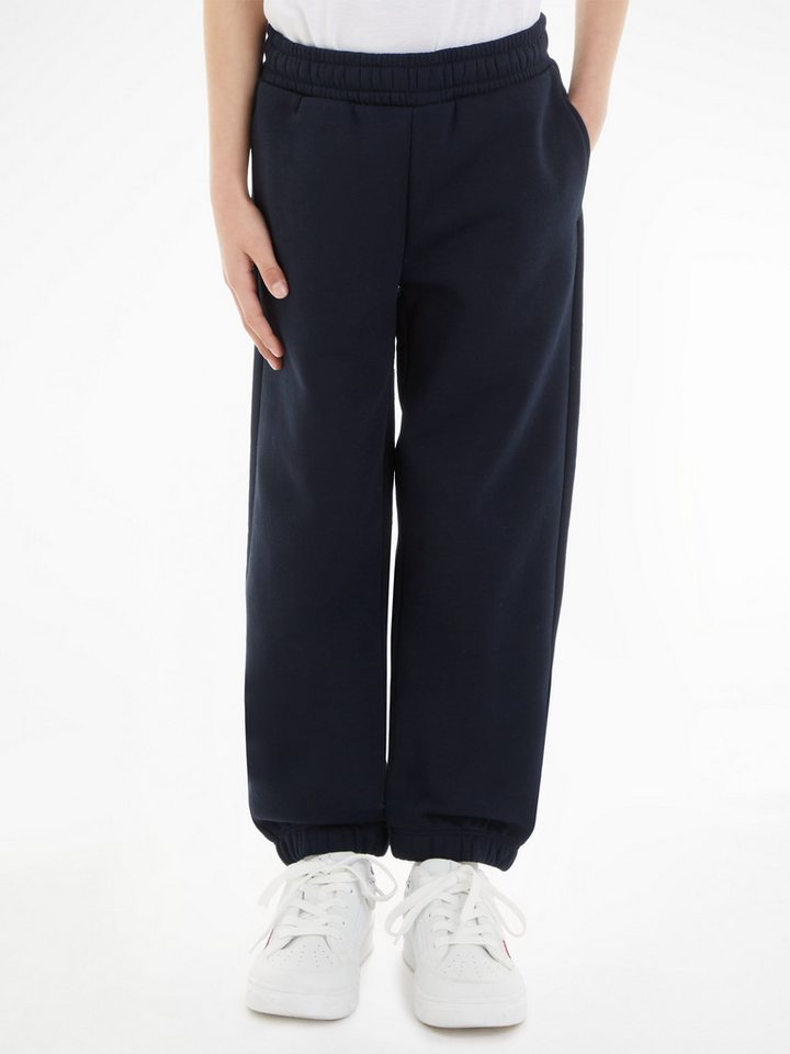 Tommy Hilfiger Sweathose U TIMELESS FLEECE SWEATPANTS Kinder bis 16 Jahre, Gummizug Taille & Beinabaschluss, Eingrifftaschen von Tommy Hilfiger