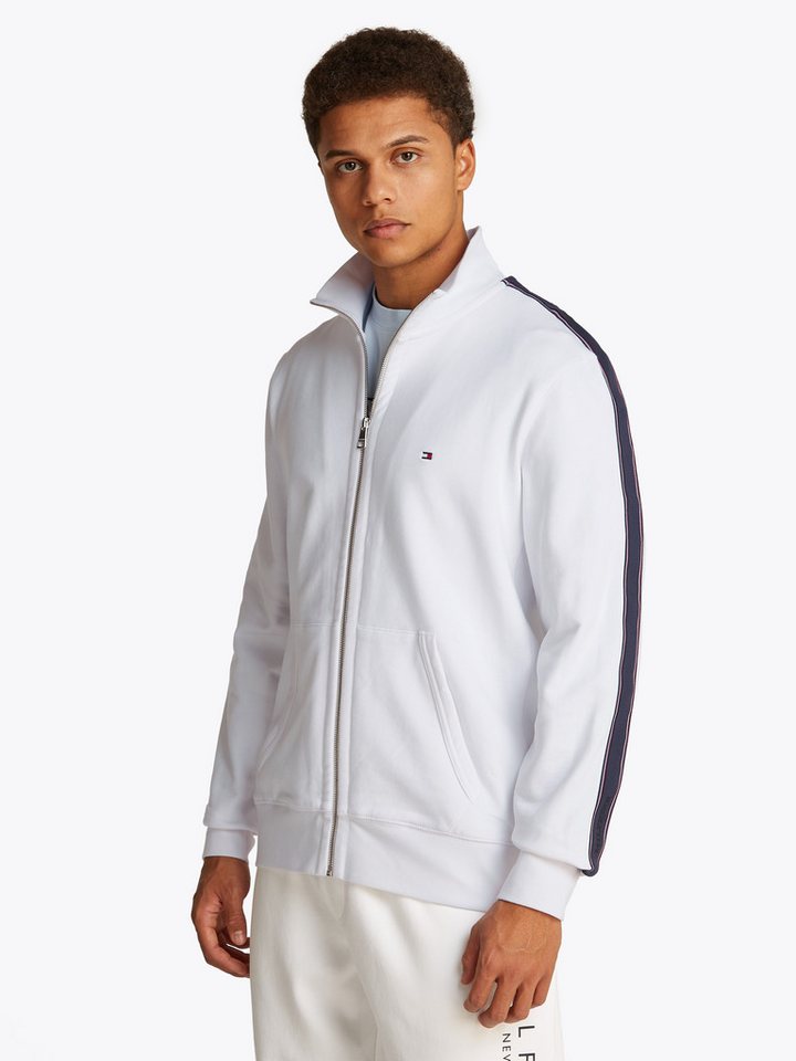 Tommy Hilfiger Sweatjacke GLOBAL STRIPE ZT STAND COLLAR von Tommy Hilfiger