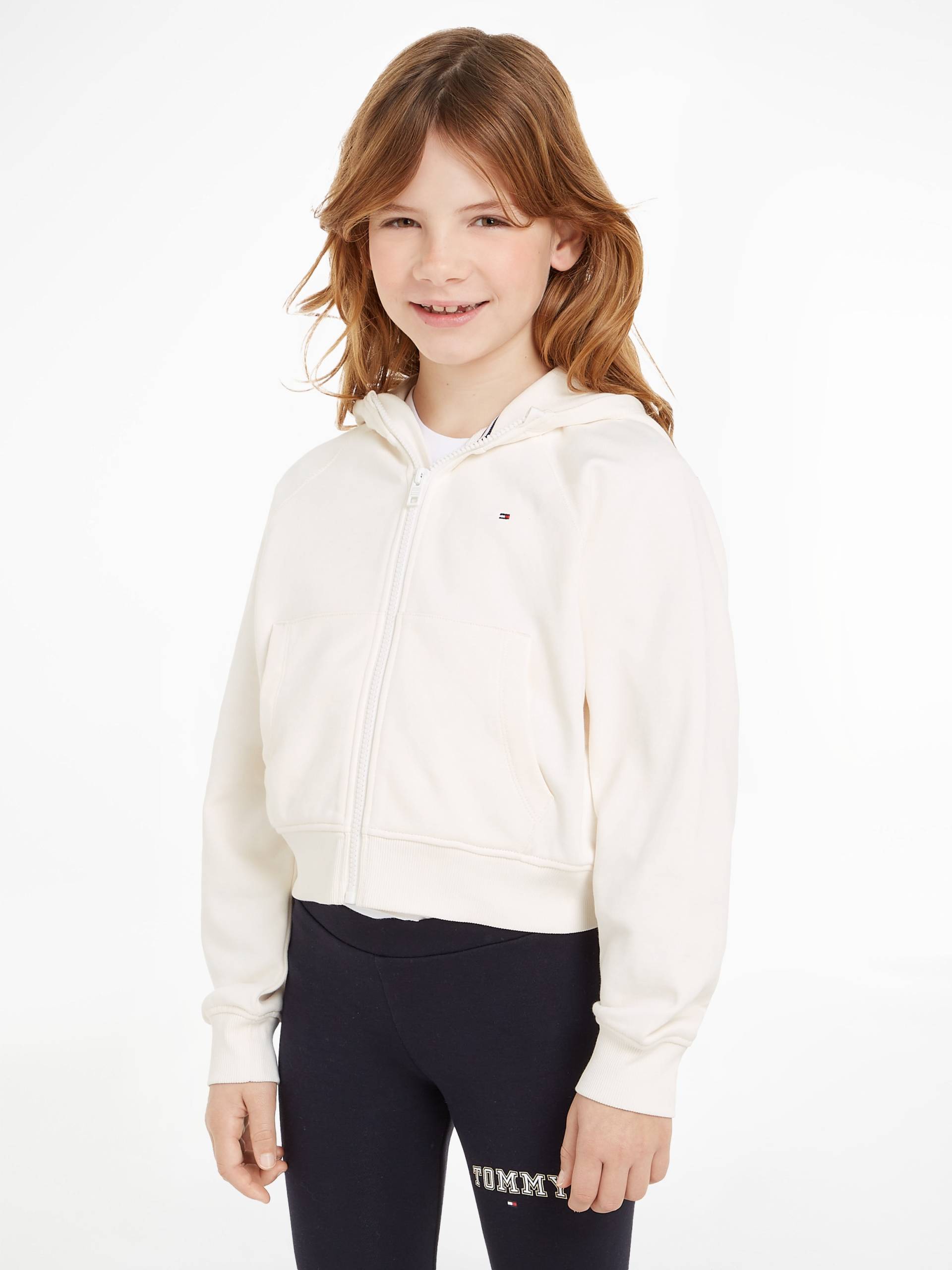 Tommy Hilfiger Sweatjacke "VARSITY EMBROIDERED ZIP UP" Kinder bis 16 Jahre mit Logostickerei von Tommy Hilfiger