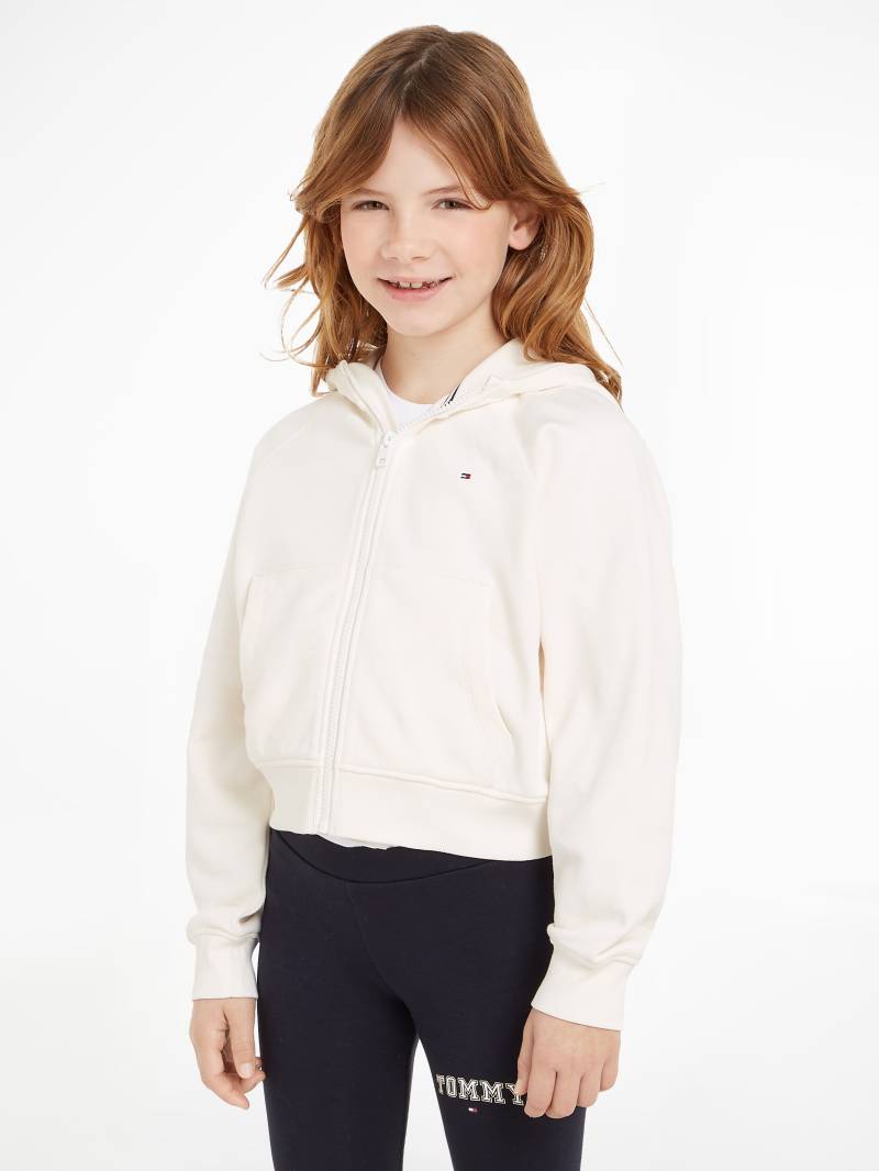 Tommy Hilfiger Sweatjacke "VARSITY EMBROIDERED ZIP UP" Kinder bis 16 Jahre mit Logostickerei von Tommy Hilfiger