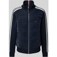 Tommy Hilfiger Sweatjacke mit Steppnähten in Marine, Größe XXL von Tommy Hilfiger