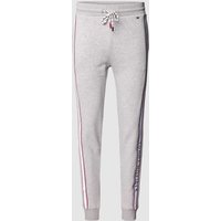 Tommy Hilfiger Sweatpants mit Galonstreifen und Tunnelzug in Hellgrau, Größe L von Tommy Hilfiger