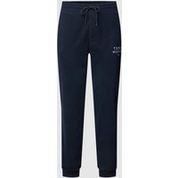 Tommy Hilfiger Sweatpants mit Label-Stitching in Dunkelblau, Größe L von Tommy Hilfiger