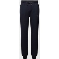 Tommy Hilfiger Sweatpants mit Strukturmuster Modell 'ORIGINAL' in Dunkelblau, Größe XL von Tommy Hilfiger