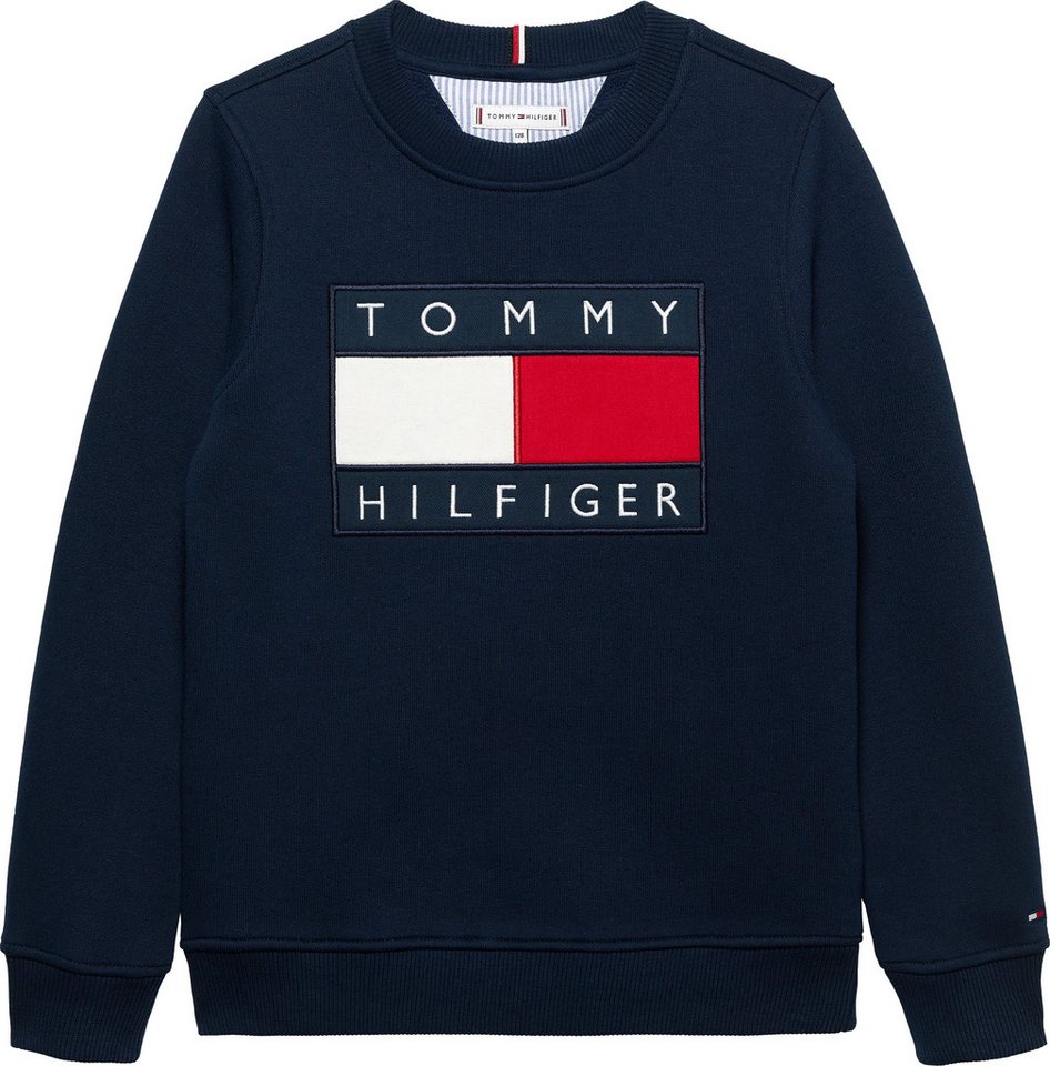 Tommy Hilfiger Sweatshirt Kinder bis 16 Jahre, mit Rundhalsausschnitt von Tommy Hilfiger