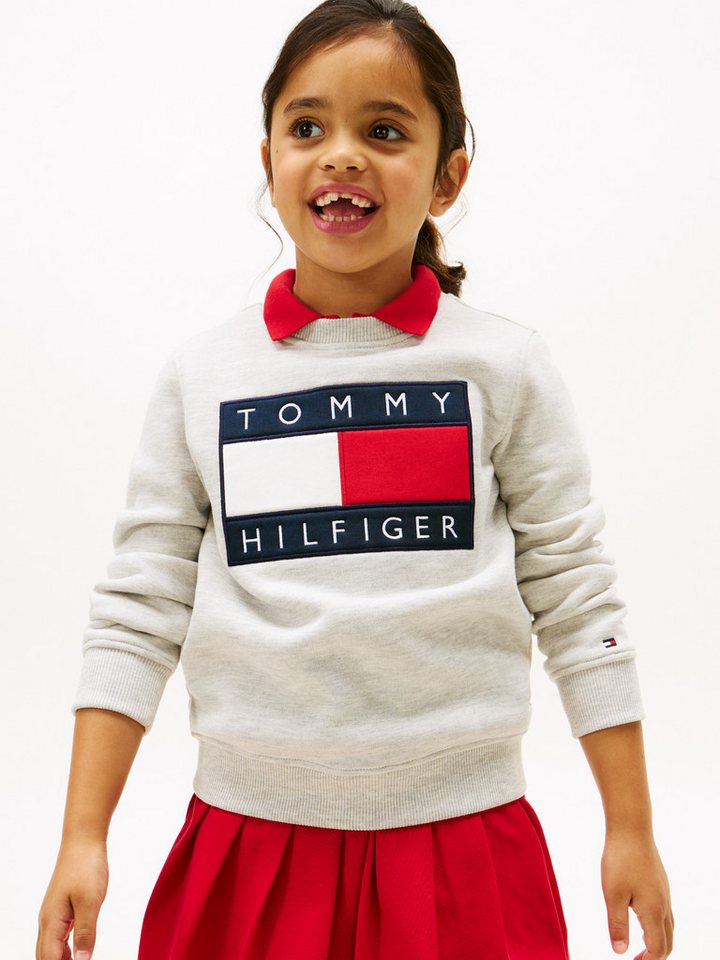 Tommy Hilfiger Sweatshirt Kinder bis 16 Jahre, mit Rundhalsausschnitt von Tommy Hilfiger