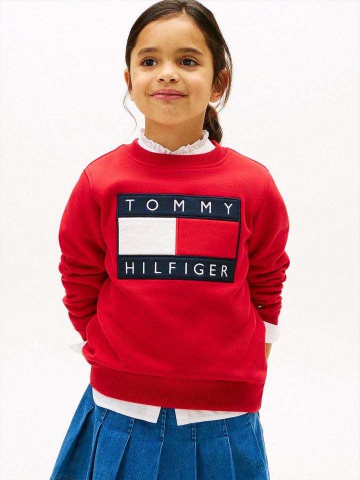 Tommy Hilfiger Sweatshirt Kinder bis 16 Jahre, mit Rundhalsausschnitt von Tommy Hilfiger