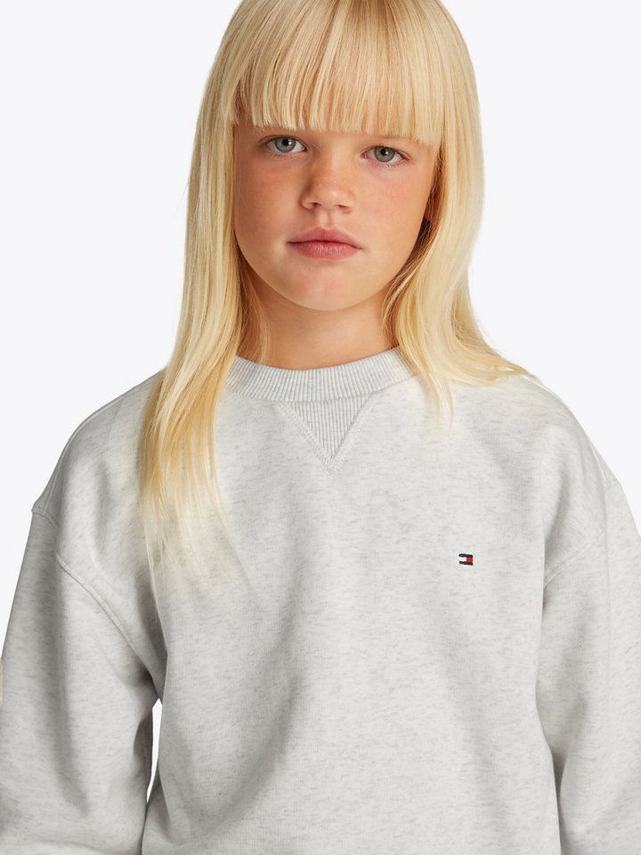 Tommy Hilfiger Sweatshirt U TIMELESS SWEATSHIRT mit Logostickerei von Tommy Hilfiger