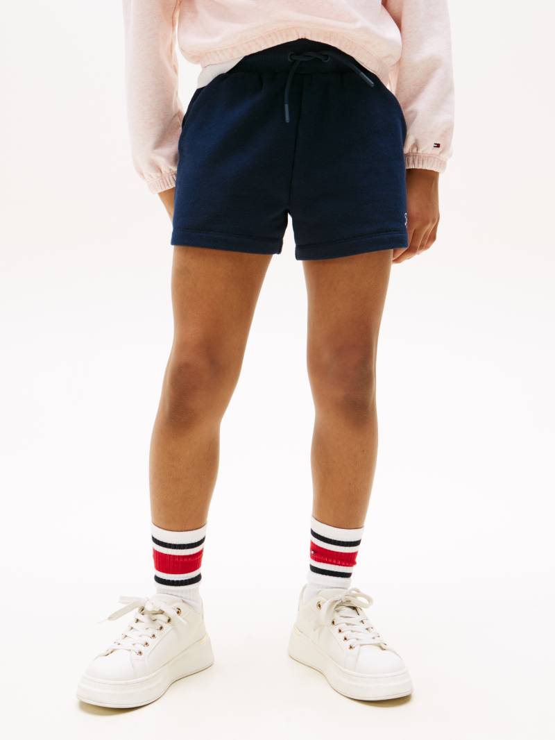 Tommy Hilfiger Sweatshorts "TOMMY SCRIPT SWEATSHORT" für Kinder bis 16 Jahre, glänzender Logo-Schriftzug von Tommy Hilfiger