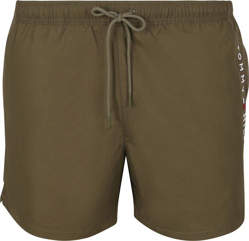 Tommy Hilfiger Swimshort Medium Drawstring Army Green - Größe L von Tommy Hilfiger