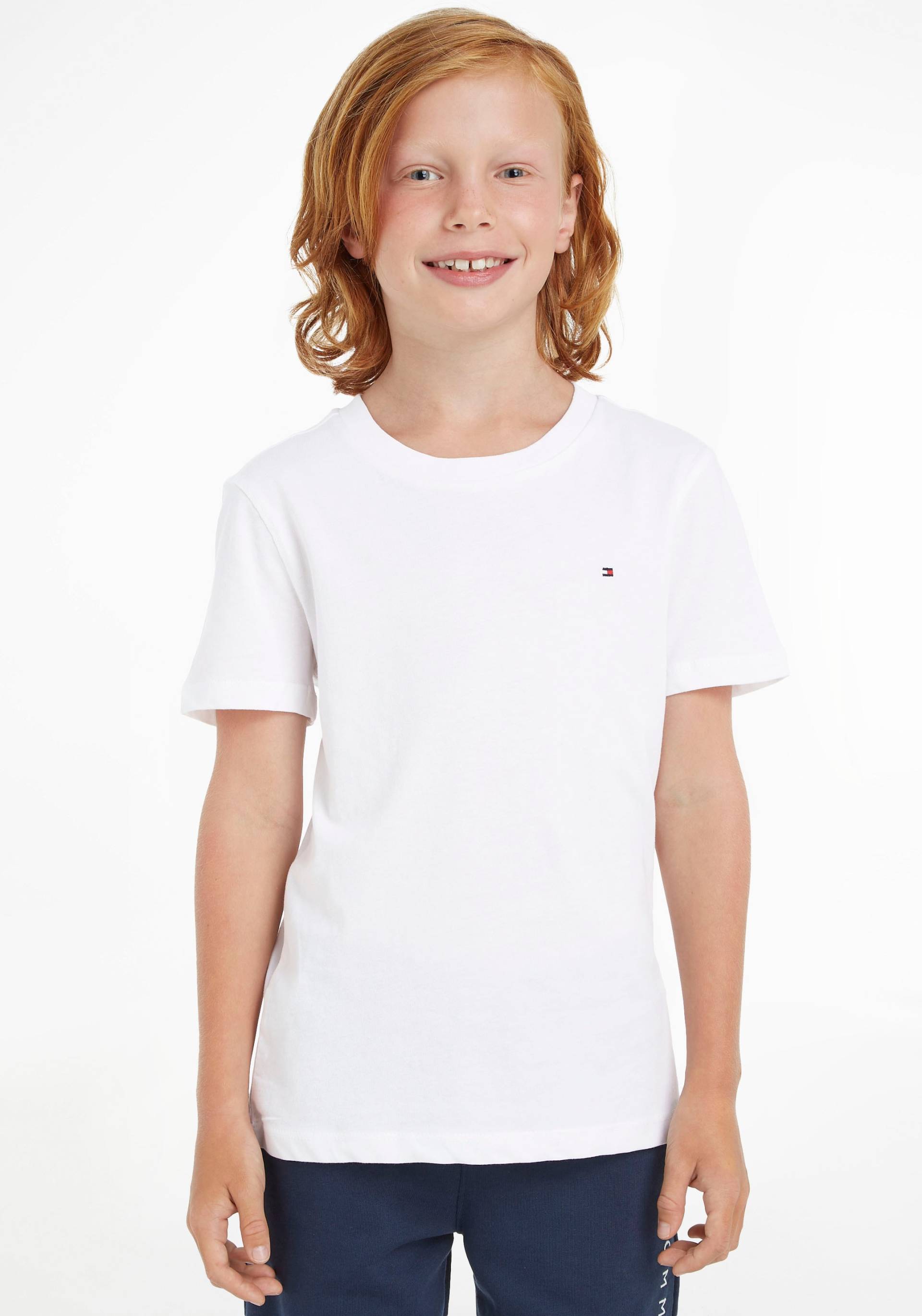 Tommy Hilfiger T-Shirt "BOYS BASIC CN KNIT" für Kinder bis 16 Jahre von Tommy Hilfiger