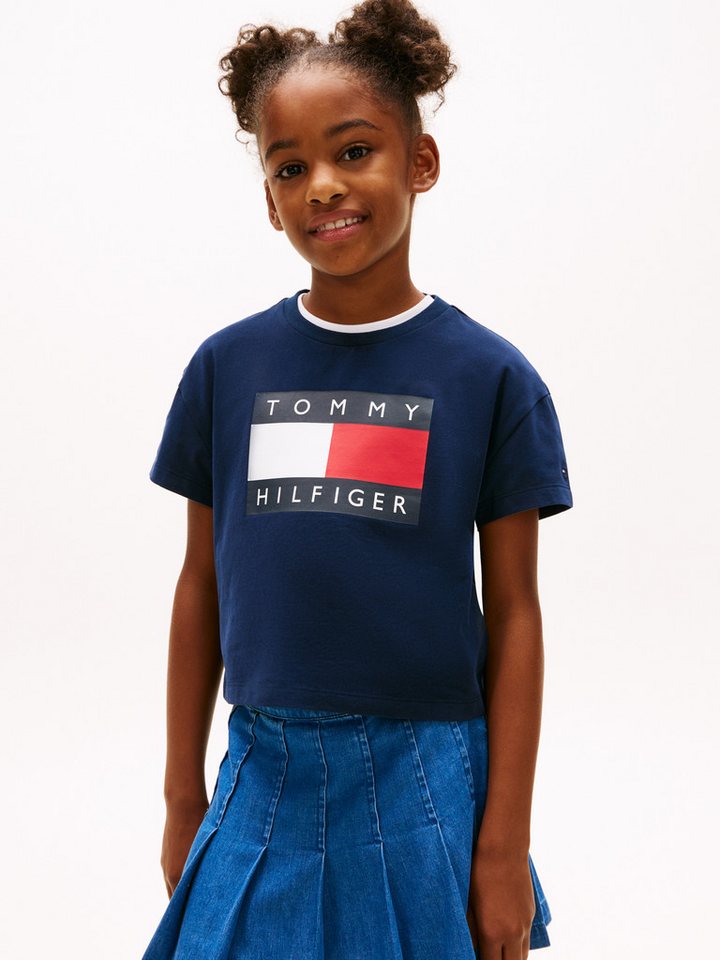 Tommy Hilfiger T-Shirt Kinder bis 16 Jahre, mit Rundhalsausschnitt von Tommy Hilfiger