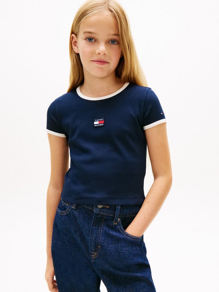 Tommy Hilfiger T-Shirt Kinder bis 16 Jahre, mit Rundhalsausschnitt von Tommy Hilfiger
