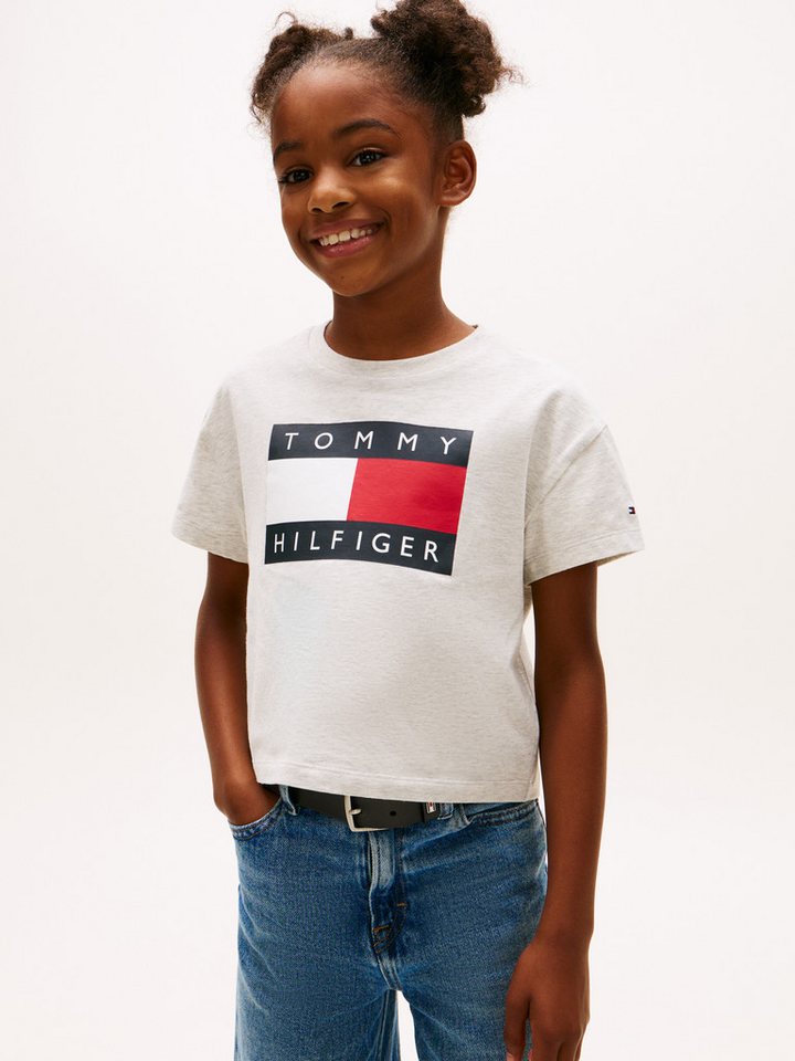 Tommy Hilfiger T-Shirt Kinder bis 16 Jahre, mit Rundhalsausschnitt von Tommy Hilfiger