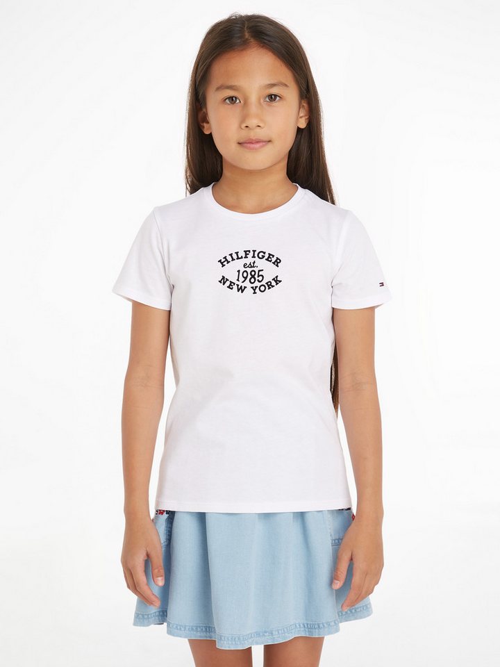 Tommy Hilfiger T-Shirt MONOTYPE FLOCK Kinder bis 16 Jahre mit Logostickerei Tommy Hilfiger T-Shirt MONOTYPE FLOCK Kinder bis 16 Jahre mit Logostickerei von Tommy Hilfiger