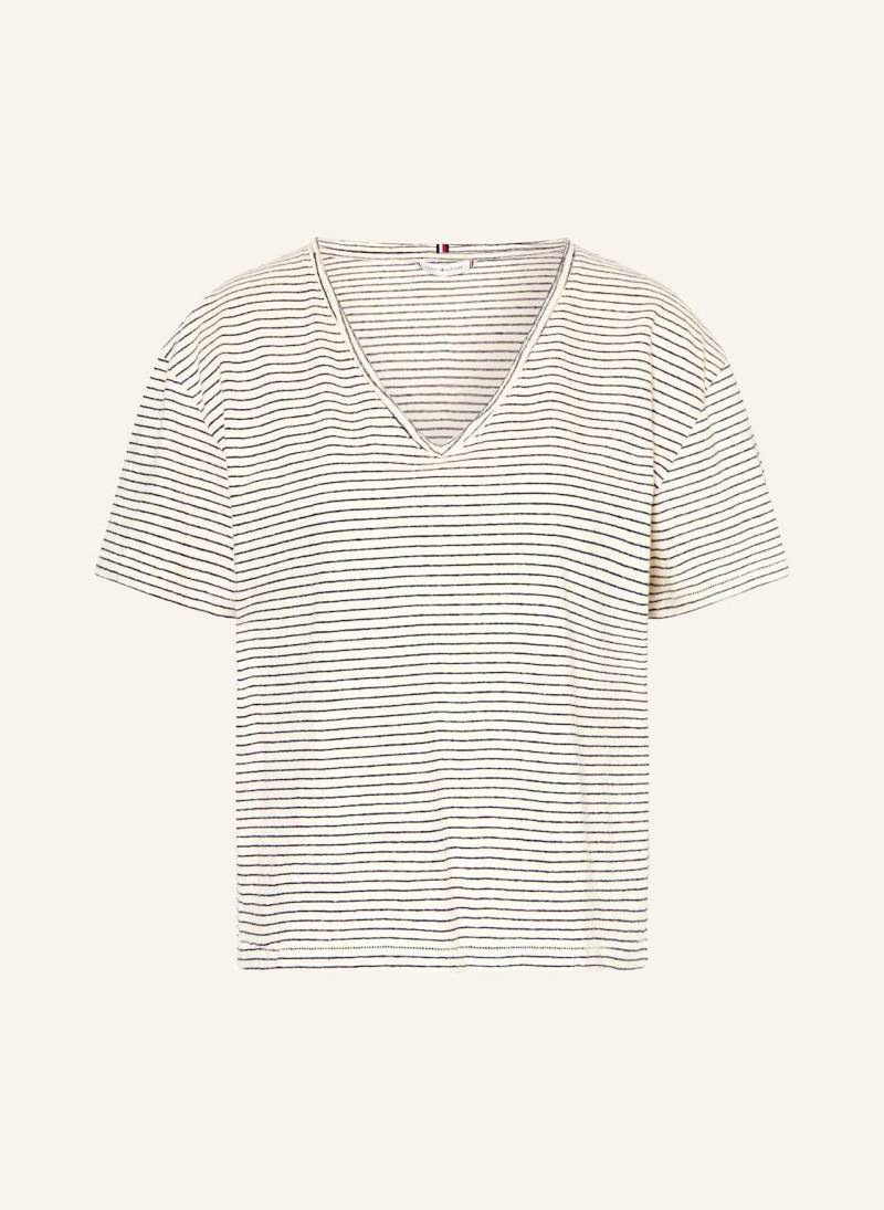 Tommy Hilfiger T-Shirt Mit Leinen weiss von Tommy Hilfiger