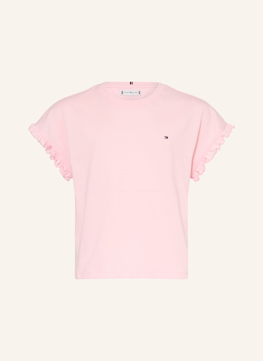 Tommy Hilfiger T-Shirt Mit Rüschen rosa von Tommy Hilfiger