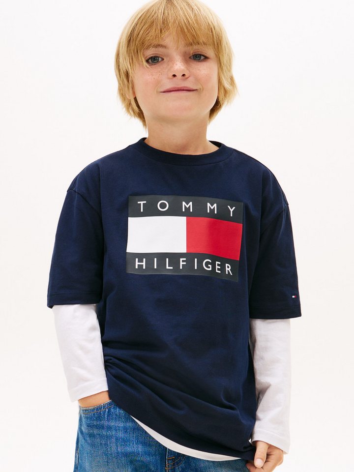 Tommy Hilfiger T-Shirt Regular fit, für Kinder bis 16 Jahre, Print von Tommy Hilfiger
