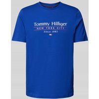 Tommy Hilfiger T-Shirt mit Label-Print in Royal, Größe S Tommy Hilfiger T-Shirt mit Label-Print in Royal, Größe S von Tommy Hilfiger
