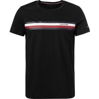 Tommy Hilfiger Herren T-Shirt schwarz Slim Fit von Tommy Hilfiger