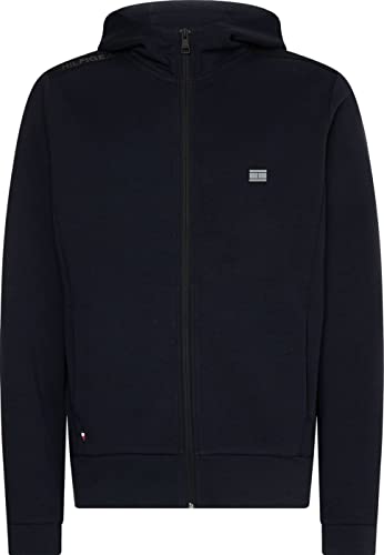 Tommy Hilfiger TECH ESSENTIALS HOODED ZIP THRU, blau(dwblue (5)), Gr. L von Tommy Hilfiger