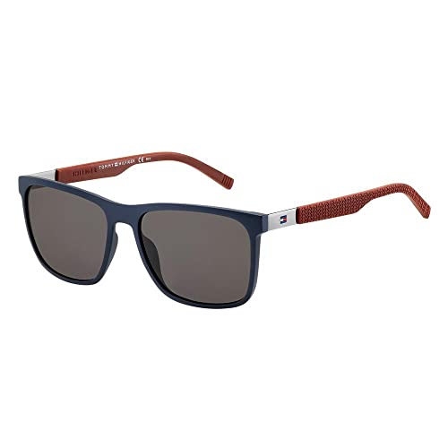 Tommy Hilfiger Herren Th 1445/S Nr Lcn 57 Sonnenbrille, Blau (Blu Burgundy/Brw Grey), EU von Tommy Hilfiger