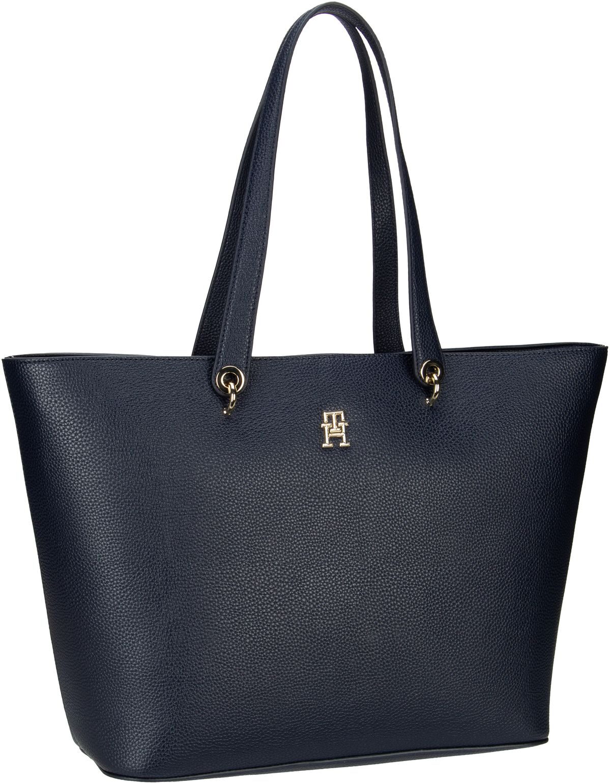 Tommy Hilfiger TH Emblem Tote  in Navy (19.7 Liter), Shopper von Tommy Hilfiger