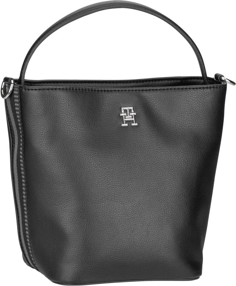 Tommy Hilfiger TH Essential SC Bucket PSP24  in Schwarz (7.1 Liter), Handtasche von Tommy Hilfiger